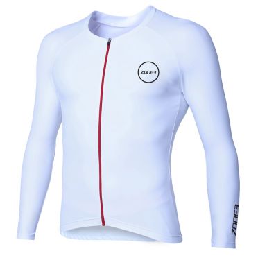 Zone3 Lava Aero lange mouw tri top wit heren