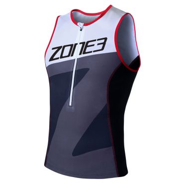 Zone3 Lava long distance mouwloos tri top heren