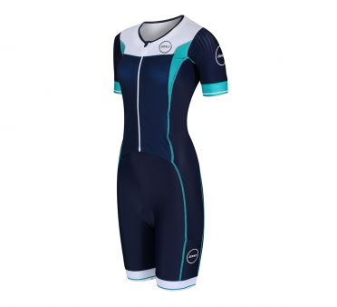 Zone3 Lava long distance FZ korte mouw trisuit dames