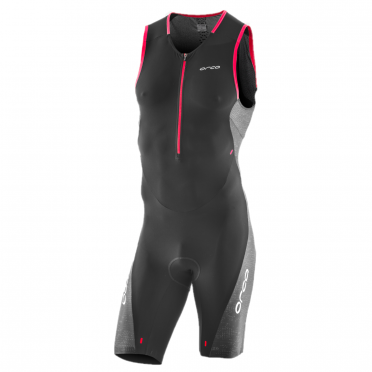 Orca 226 Perform race mouwloos trisuit zwart/rood heren 