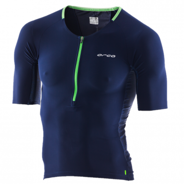 Orca 226 Perform tri jersey korte mouw blauw/groen heren 