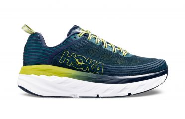 Hoka One One Bondi 6 hardloopschoenen blauw/geel heren