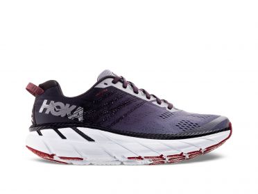 Hoka One One Clifton 6 hardloopschoenen paars/wit heren