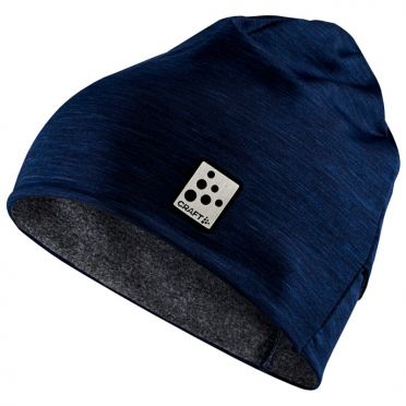 Craft Microfleece ponytail muts blauw