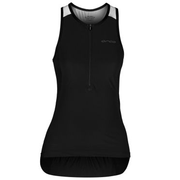 Orca Athlex tri top mouwloos zwart/wit dames 