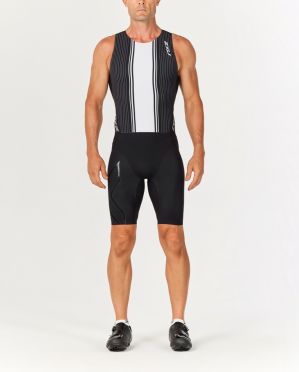 2XU Project X swim skin zwart/wit heren