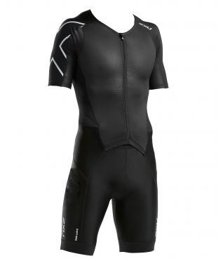 2XU Perform korte mouw trisuit zwart heren