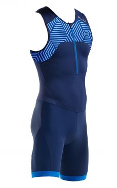 2XU Active mouwloos trisuit blauw heren