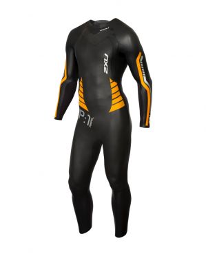 2XU P:1 Propel lange mouw wetsuit zwart/oranje heren 