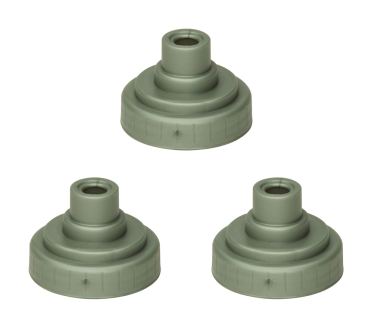 Nathan Race Caps 3-pack opzetdop zilver 