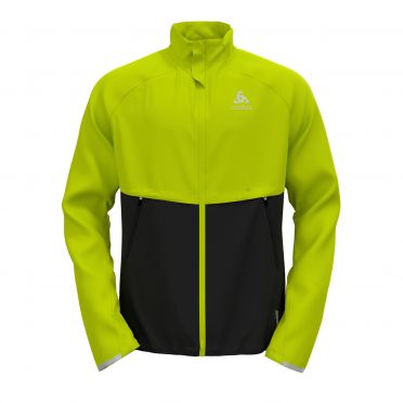 Odlo Zeroweight Pro Warm hardloopjack geel heren
