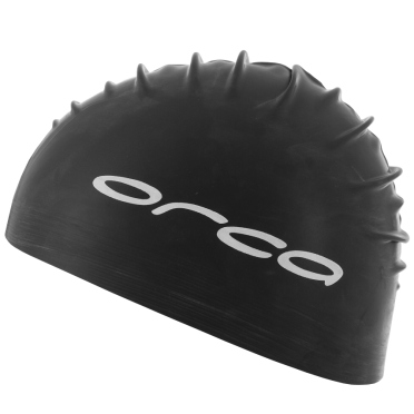 Orca Latex badmuts swim cap zwart