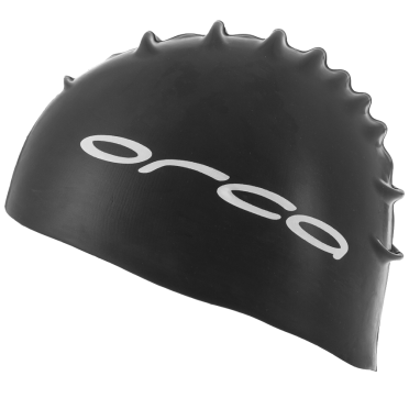 Orca Siliconen badmuts swim cap zwart 