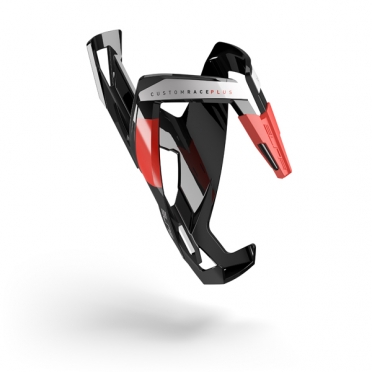 Elite Bidonhouder custom race+ glossy zwart rood