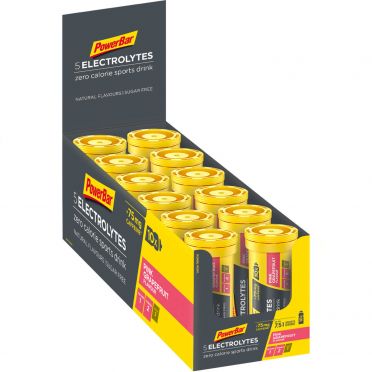 Powerbar Electrolyte tabs 12 x 10 tabletten roze grapefruit 