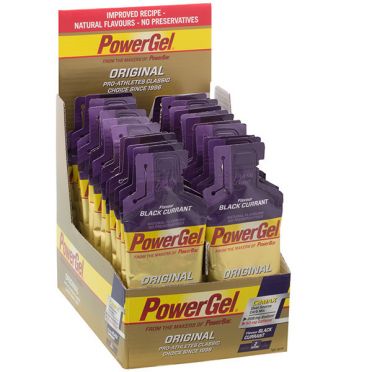 Powerbar Powergel caffeine zwarte bes 24 x 41 gram