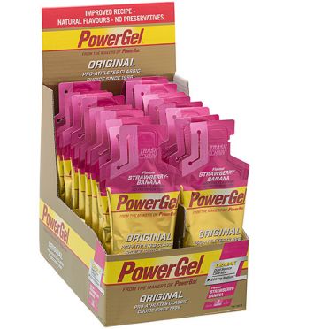 Powerbar Powergel original aardbei banaan 24 x 41 gram
