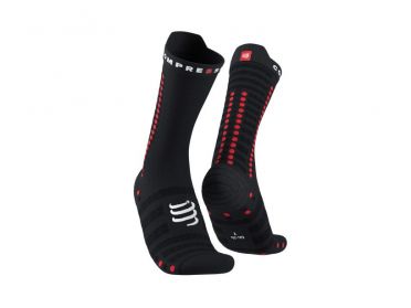 Compressport Pro racing v4.0 high cut hardloopsokken zwart 