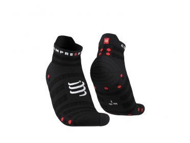 Compressport Pro racing v4.0 ultralight low cut hardloopsokken zwart 