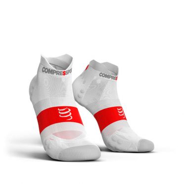 Compressport Pro Racing V3.0 ultralight lage hardloopsokken wit