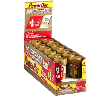 Powerbar Electrolyte tabs 12 x 10 tabletten framboos granaatappel