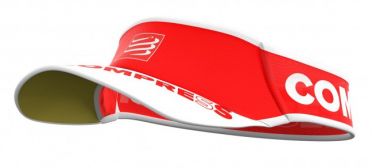 Compressport Ultralight hardloop visor rood 