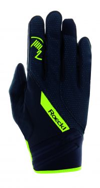 Roeckl Renon winter fietshandschoenen zwart/geel unisex