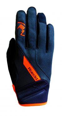 Roeckl Renon winter fietshandschoenen zwart/oranje unisex