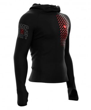 Compressport 3D Thermo ultralight racing hoodie zwart 