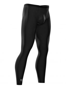 Compressport Under control full tights compressie hardloopbroek zwart unisex