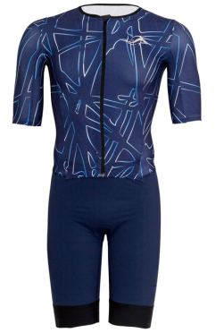 Sailfish Aerosuit perform trisuit korte mouw donkerblauw heren 