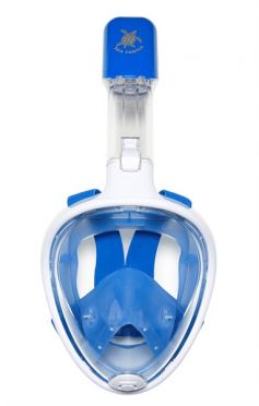 Sea Turtle Flex Full face snorkelmasker wit/blauw 