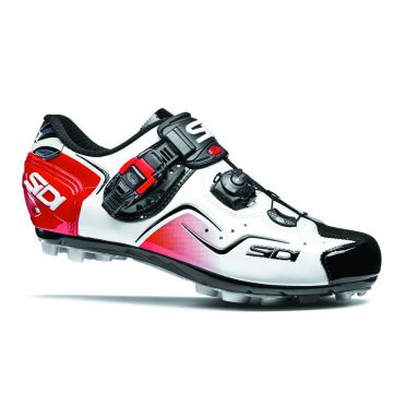 Cape mountainbikeschoen wit/zwart/rood heren