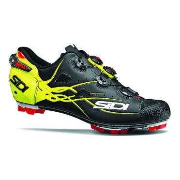 Cape Tiger matt mountainbikeschoen zwart/geel heren