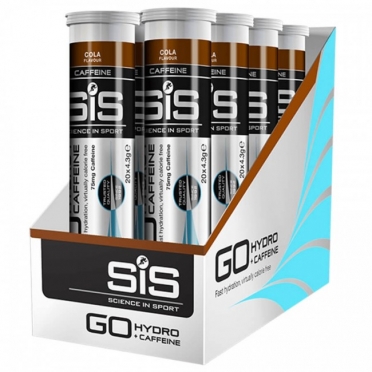 SIS Go Hydro sportdrank cola + cafeïne 8 x 20 tabletten