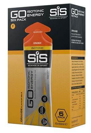 SIS GO Isotonic energiegel sinaasappel 6 stuks 