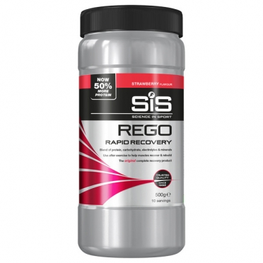 SIS Recoverydrink eiwit pot aardbei 500g 