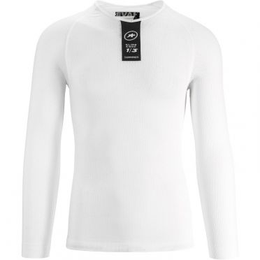 Assos Skinfoil LS Summer lange mouw ondershirt wit unisex