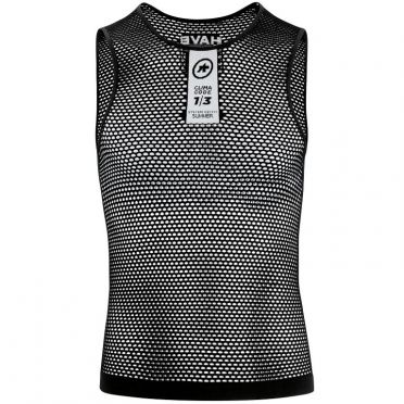 Assos Skinfoil NS Summer mouwloos ondershirt zwart unisex