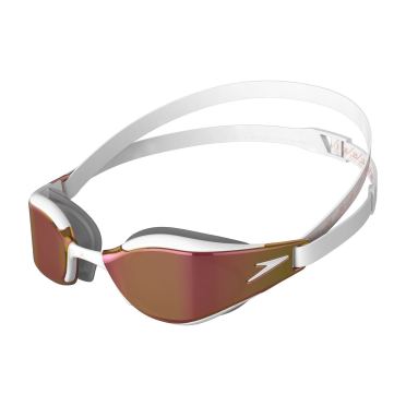 Speedo fastskin hyper elite mirror zwembril wit 