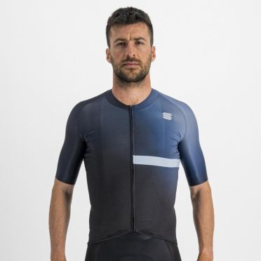 Sportful Bomber fietsshirt korte mouw blauw heren 