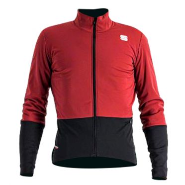 Sportful Total comfort fietsjas lange mouw rood heren 