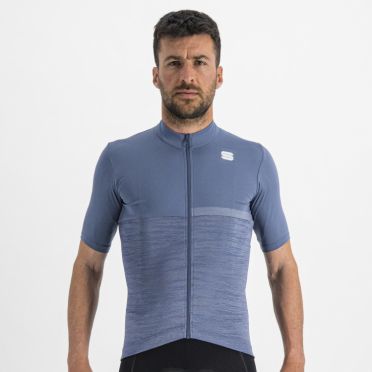 Sportful Giara fietsshirt korte mouw blauw heren 