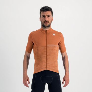 Sportful Giara fietsshirt korte mouw oranje heren 