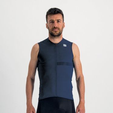 Sportful Matchy fietsshirt mouwloos donker blauw heren