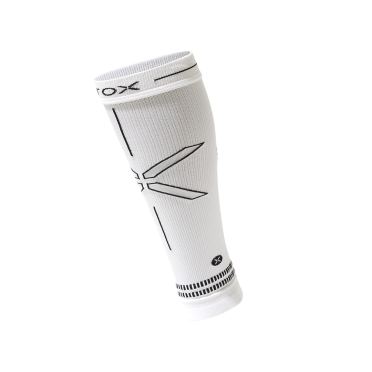 Stox Running Calf sleeves wit/zwart heren 
