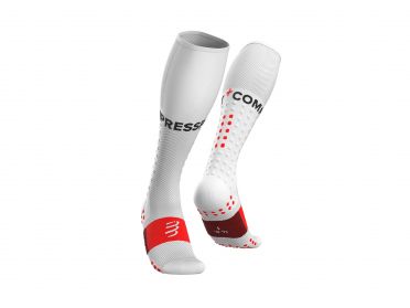 Compressport Full socks Run compressiesokken wit 