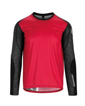 Assos Trail LS fietsshirt rood heren 