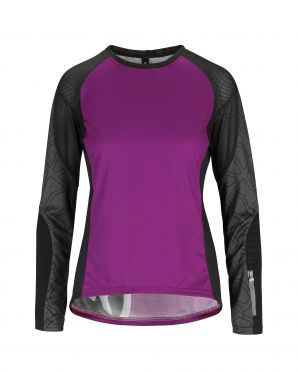 Assos Trail LS fietsshirt paars dames