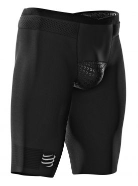 Compressport Under control compressie tri short zwart heren